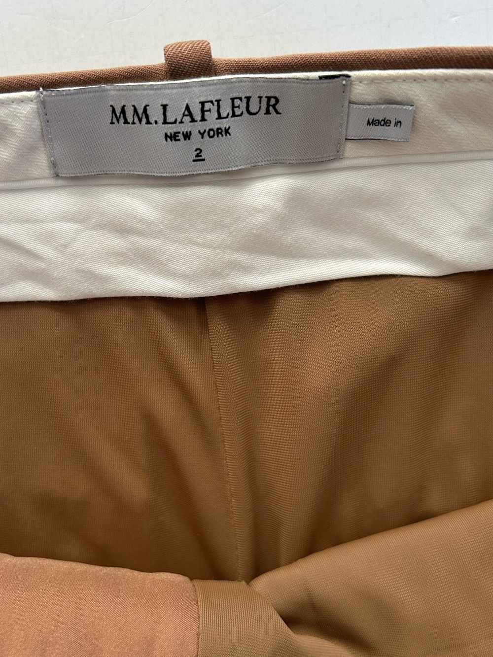 MM. LAFLEUR The Mejia Pant - Washable Wool Twill in Camel Saddle - Picture 8 of 15